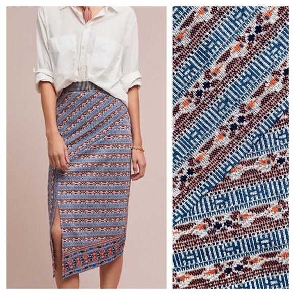 Anthropologie Dresses & Skirts - Akemi + Kin Tribal Asymmetric Midi Skirt